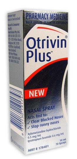 Otrivin Plus Nasal Spray 10ml (Limit 3 bottles per order)