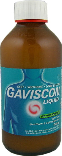 Gaviscon Liquid Peppermint 500ml.