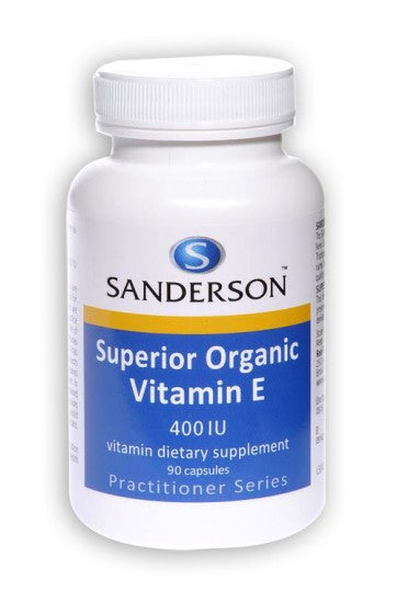 Sanderson Superior Organic Vitamin E 400iu Capsules 90