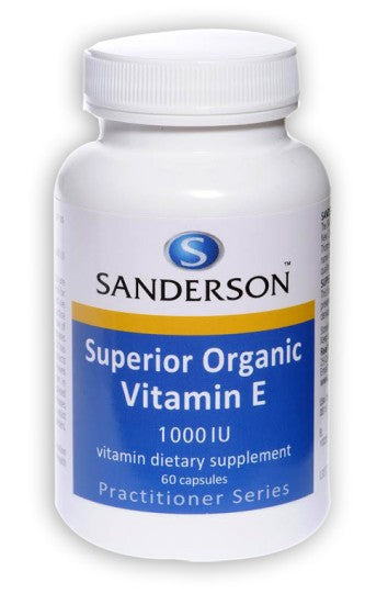Sanderson Superior Organic Vitamin E 1000iu Capsules 60