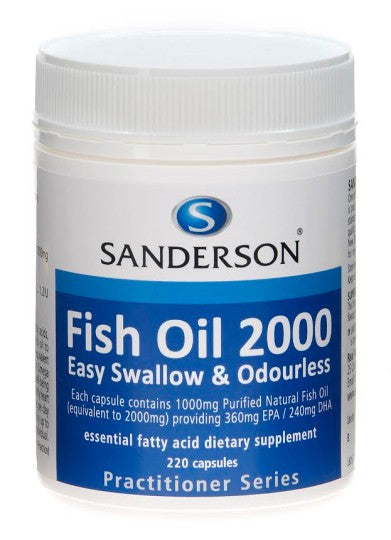Sanderson Fish Oil 2000 (360 EPA/240 DHA) Capsules 220
