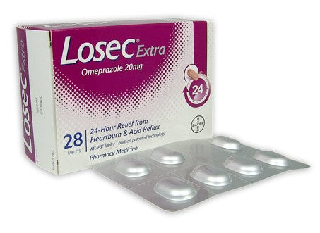 Losec Extra 20mg Tablets 28