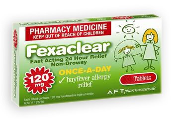 Fexaclear 120mg Tablets 10