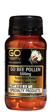 Go Bee Pollen 550mg VegeCaps 60