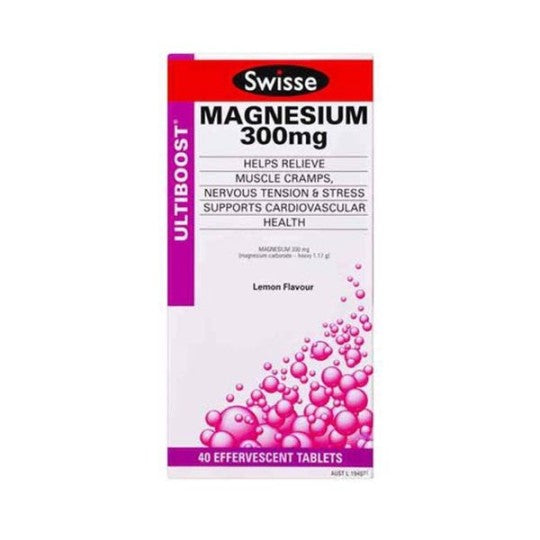 Swisse Ultiboost Magnesium Effervescent Tablets 40 (2x20)