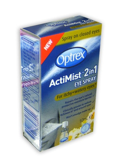 Optrex ActiMist 2in1 Eye Spray for itchy + watery eyes 10ml