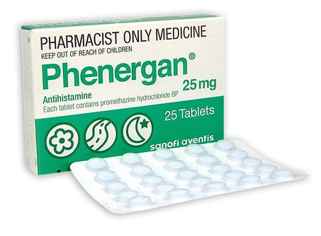 Phenergan 25mg Tablets 25 (Quantity restriction of 1 pack only)