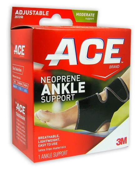 ACE Neoprene Ankle Brace - One Size