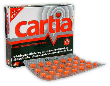 Cartia 100mg Tablets 28