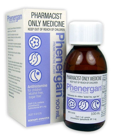 Phenergan Elixir 100ml (Quantity restriction of 1 bottle only)