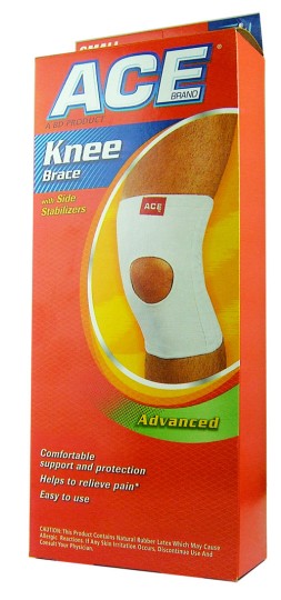 ACE Plus Knee Brace With Side Stabilisers - Small 30cm-38cm