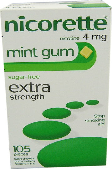 Nicorette Nicotine Gum 4mg Mint (105)