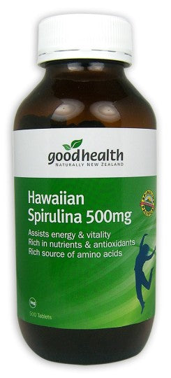 Good Health Spirulina  500mg Tablets 500