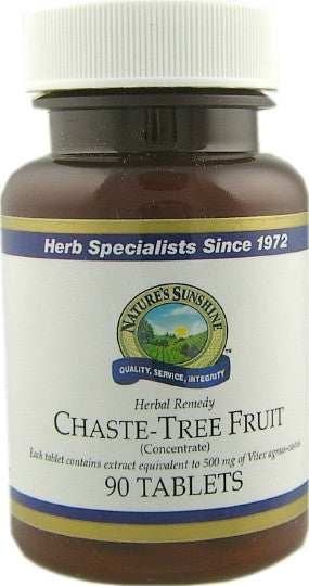 Natures Sunshine Chaste Tree Fruit Conc. Tablets 90