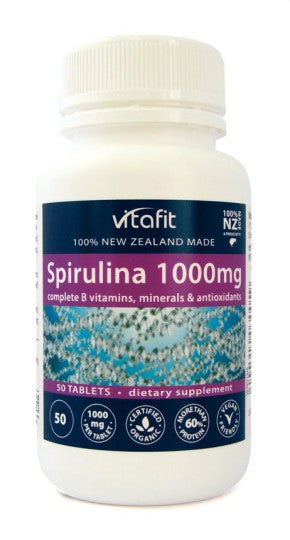 Vita Fit Organic Spirulina Tablets 1000mg 250