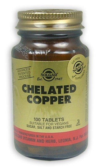 Solgar Chelated Copper Tablets 100