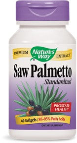 Natures Way Standardized Saw Palmetto Extract Capsules 60