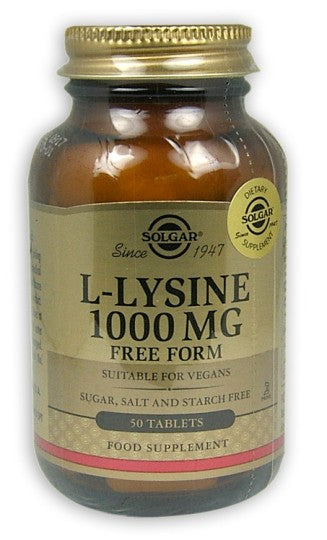 Solgar L-Lysine 1000mg Tablets 50