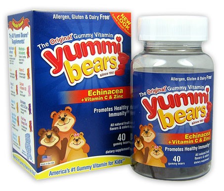 Yummi Bears Echinacea + Vitamin C and Zinc 40