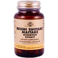 Solgar Reishi Shiitake Maitake Mushroom Extract Veggie Caps 50