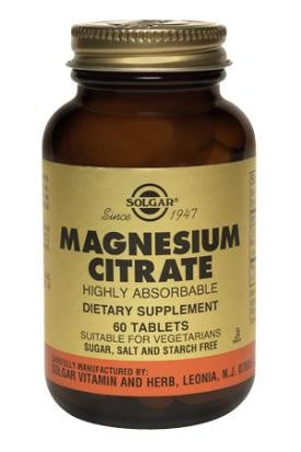 Solgar Magnesium Citrate Tablets 120