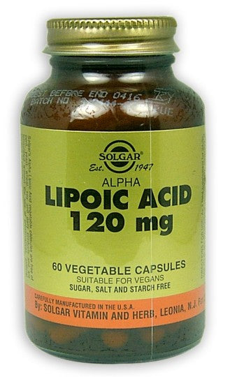 Solgar Alpha Lipoic Acid 120mg Vegecaps 60