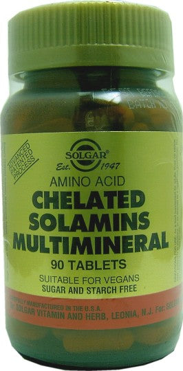 Solgar Chelated Solamins Multimineral Tablets 90