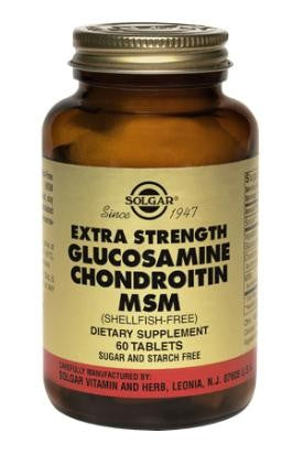 Solgar Extra Strength Glucosamine Chondroitin MSM (Shellfish-Free) Tablets 60
