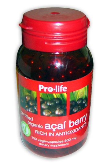 Pro-Life Acai Berry 500mg VegeCapsules 150