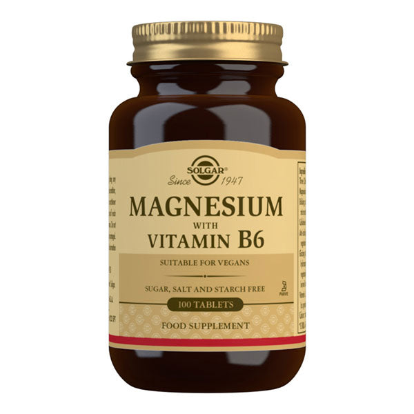 Solgar Magnesium with Vitamin B6 Tablets 100