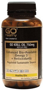 Go Krill Oil 750mg Capsules 60