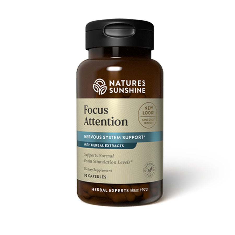 Natures Sunshine Focus Attention Capsules 90