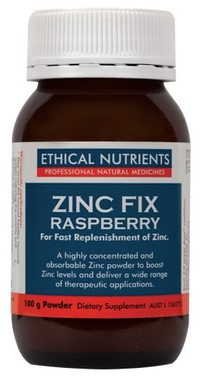 Ethical Nutrients Zinc Fix Powder - Raspberry 100g
