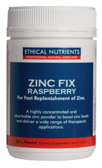 Ethical Nutrients Zinc Fix Powder - Raspberry 200g