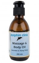 Dolphin Clinic Lavender & Ylang Ylang Massage & Body Oil 200ml