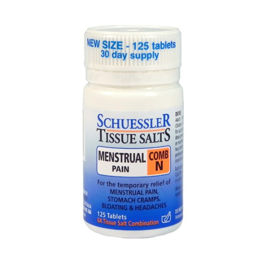 Schuessler Tissue Salt COMB N Menstrual Pain Tablets 125