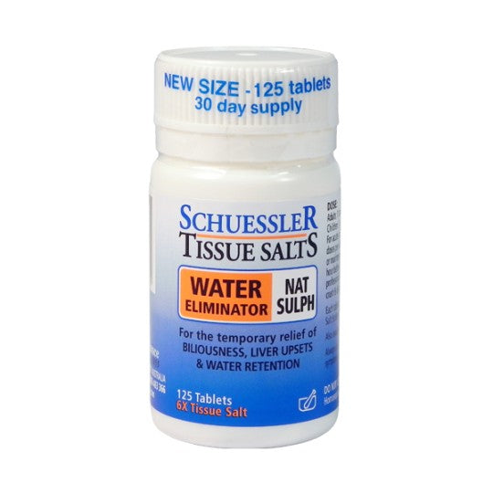 Schuessler Tissue Salt Nat-Sulph Water Eliminator Tablets 125