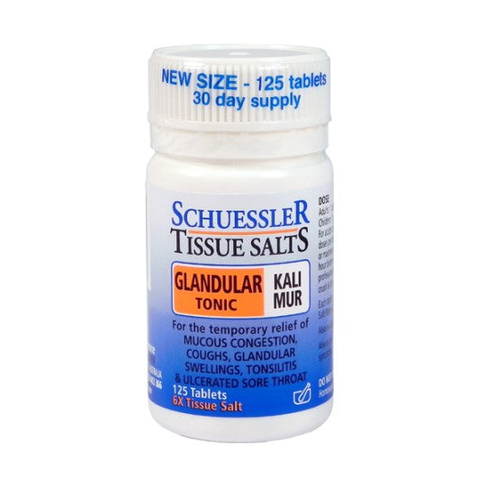 Schuessler Tissue Salt Kali-Mur Glandular Tonic Tablets 125