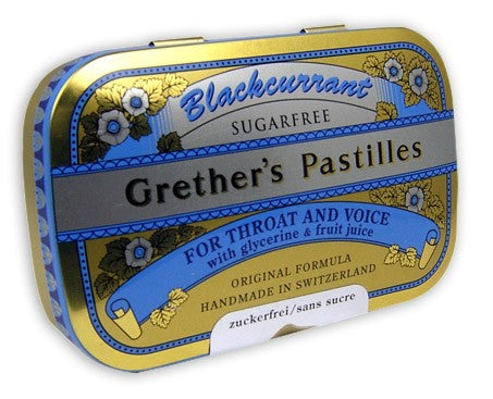 Grether's Pastilles Blackcurrant Lozenges Sugar Free 60g