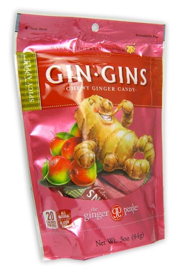 Ginger People Gin Gins Spicy Apple Chewy Ginger Candy 84g