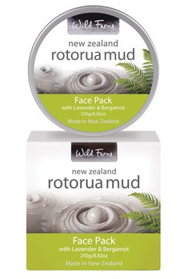 Wild Ferns Rotorua Mud Face Pack with Lavender & Bergamot 250g