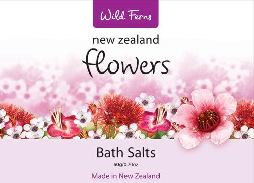 Wild Ferns Flowers Bath Salts Sachet 50g