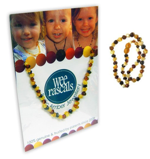Wee Rascals Baltic Amber Infant/Children Necklace MULTI