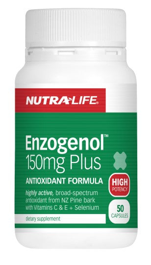 Nutralife Enzogenol High Potency 150mg ACE + Selenium Capsules 50