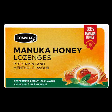 Comvita Peppermint & Menthol Manuka Honey, 8s