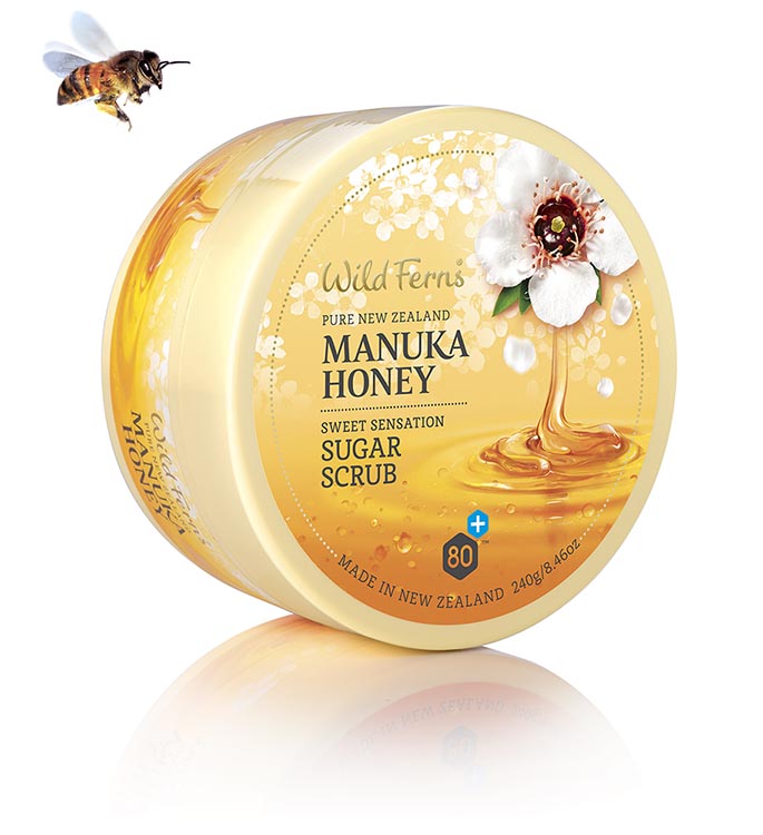 Wild Ferns Manuka Honey Sweet Sensation Sugar Scrub 240g (New)
