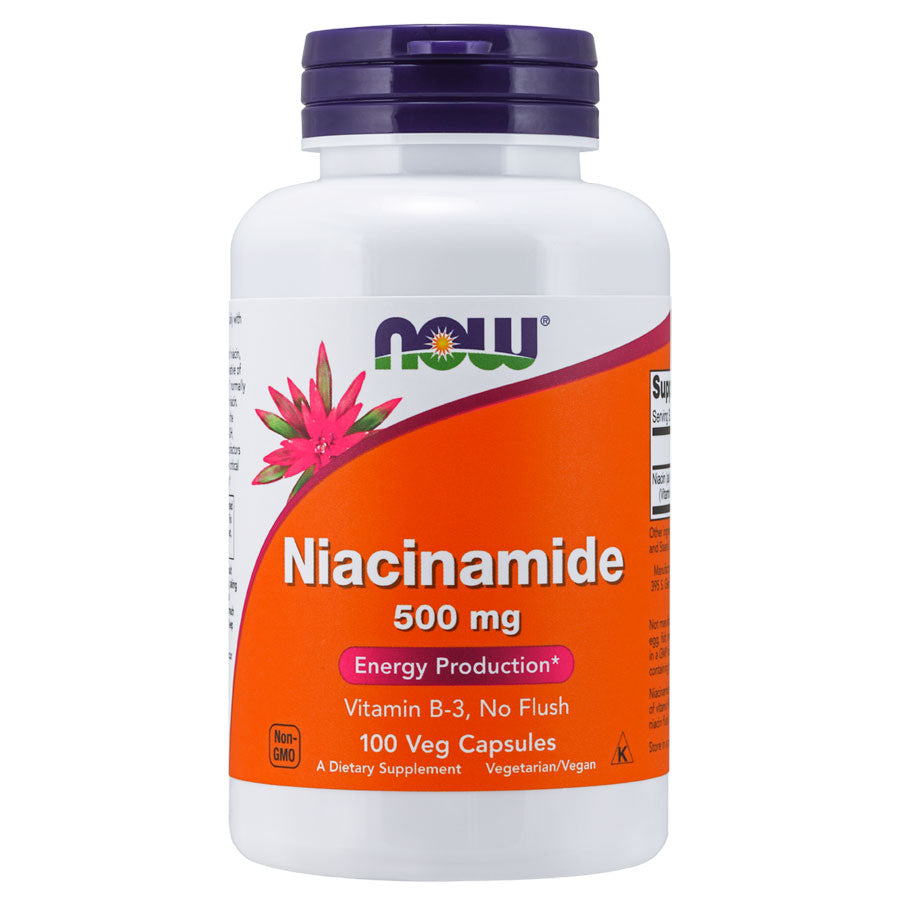 Now  Niacinamide (B-3) 500 mg Veg Capsules 100