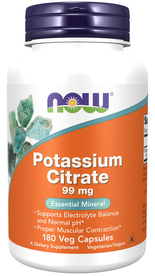 Now Potassium Citrate 99 mg Veg Capsules 180