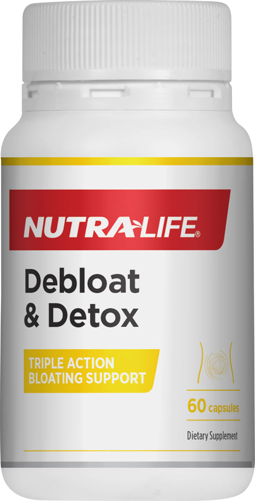 Nutralife Debloat & Detox Caps 60