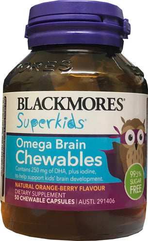 Blackmores Superkids Omega Brain Chewables 50